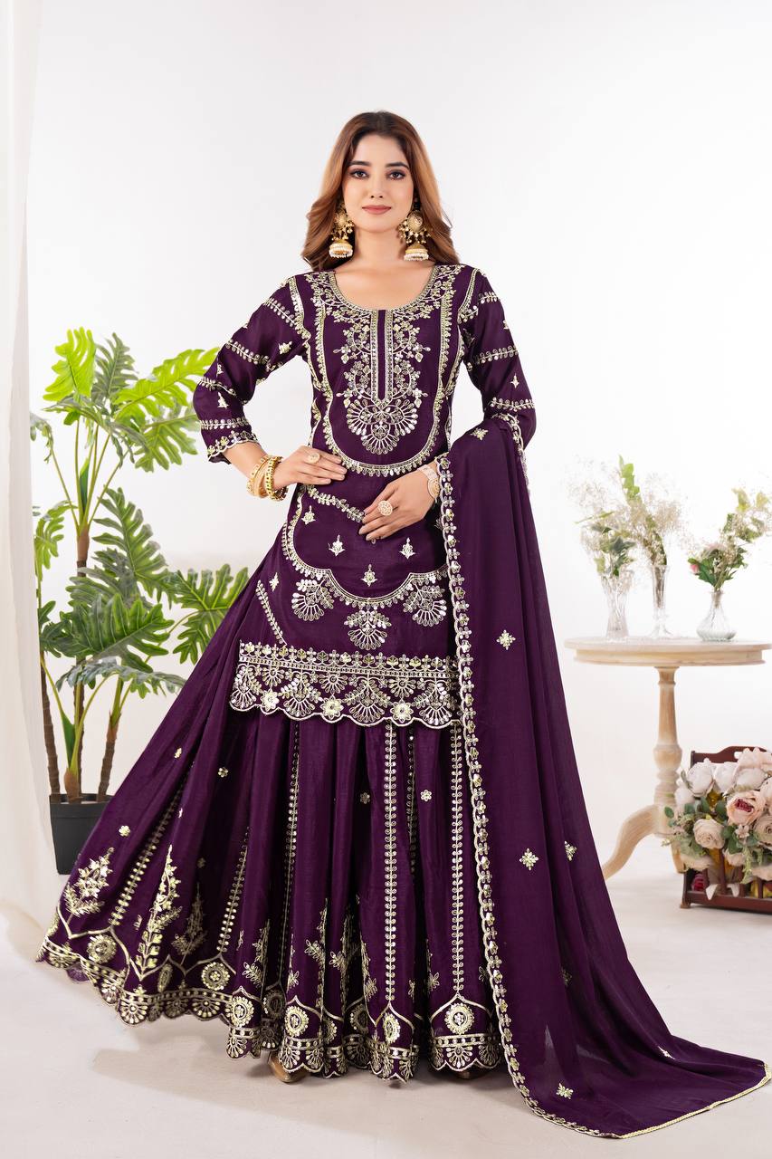 The Rani Pink Ceremonial Heritage Gharara
